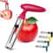 Premium Stainless Steel Apple Corer & Fruit Slicer Easy Core Remover Tool