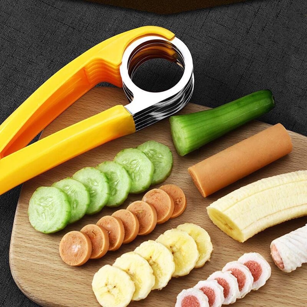 Manual Fruit & Banana Slicer Cutter Multi Functional Kitchen Tool
