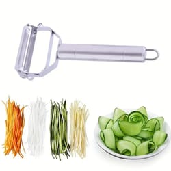 premium stainless double sided vegetable peeler & multi functional grater