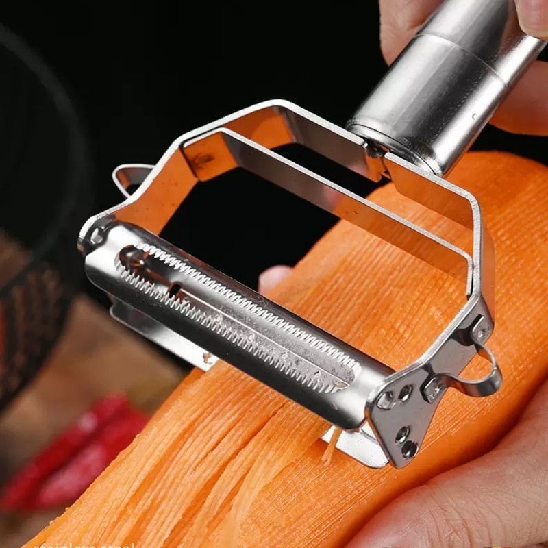 Premium Stainless Double Sided Vegetable Peeler Multi Functional Grater 1
