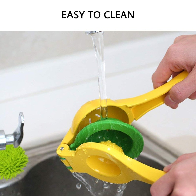 Dual Bowl Aluminum Citrus Press Heavy Duty Manual Citrus Juicer for Lemon, Orange & Lime