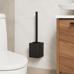 rustproof wall mounted toilet brush set with no dead angle cleaning