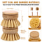 Eco Friendly Bamboo Kitchen Dish Brush for Pots & Stove Cleaning