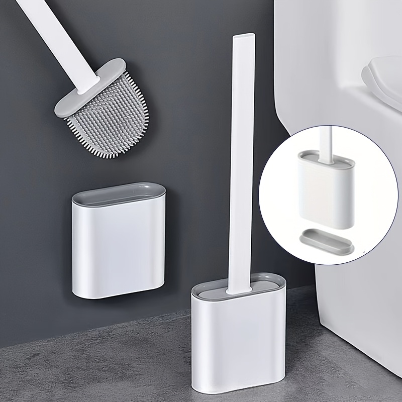 Toilet Brush With Soft Bristle Head For Deep Cleaning 1