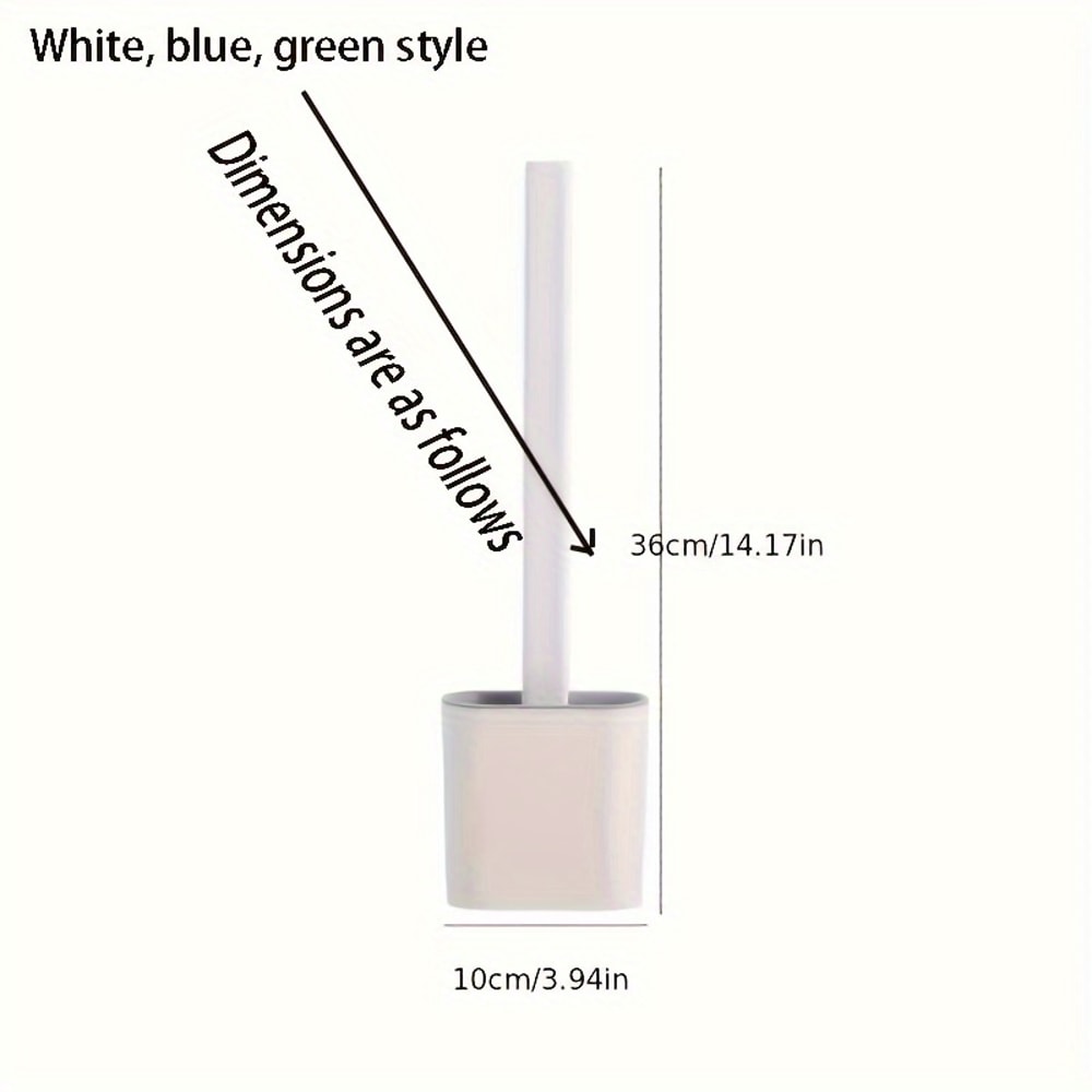 Toilet Brush With Soft Bristle Head For Deep Cleaning 3