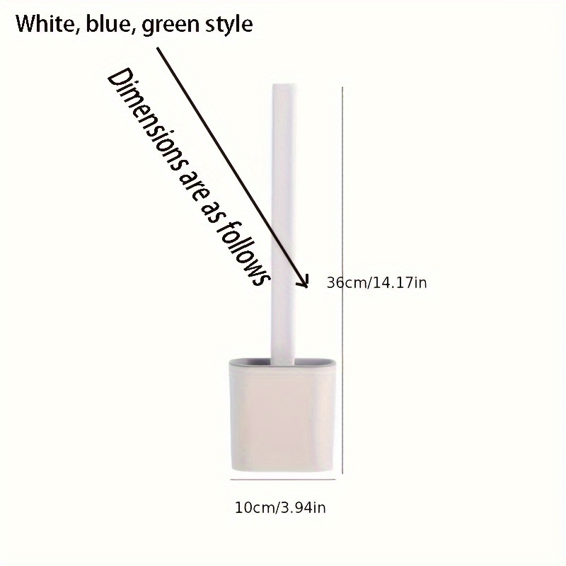 Toilet Brush With Soft Bristle Head For Deep Cleaning 3