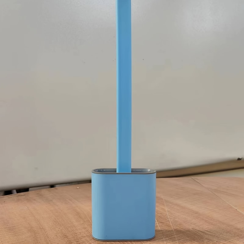 Toilet Brush With Soft Bristle Head For Deep Cleaning 7