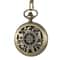 Retro Hollow Pocket Watch Compass For Men With Chain 7