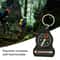 Mini Survival Compass Thermometer Portable Outdoor Hiking Compass Keychain