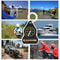 Mini Survival Compass Thermometer Portable Outdoor Hiking Compass Keychain