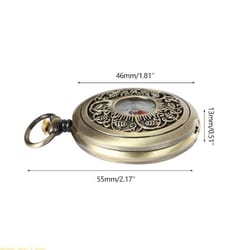 vintage pocket watch compass necklace outdoor navigation timepiece