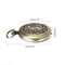 Vintage Pocket Watch Compass Necklace Outdoor Navigation Timepiece