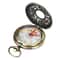 Vintage Pocket Watch Compass Necklace Outdoor Navigation Timepiece