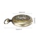 Vintage Pocket Watch Compass Necklace Outdoor Navigation Timepiece