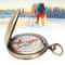 Premium Brass Hiking Compass Durable Waterproof Navigation Tool