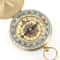 Vintage Portable Compass with Metal Flip Cover Outdoor Navigation Tool