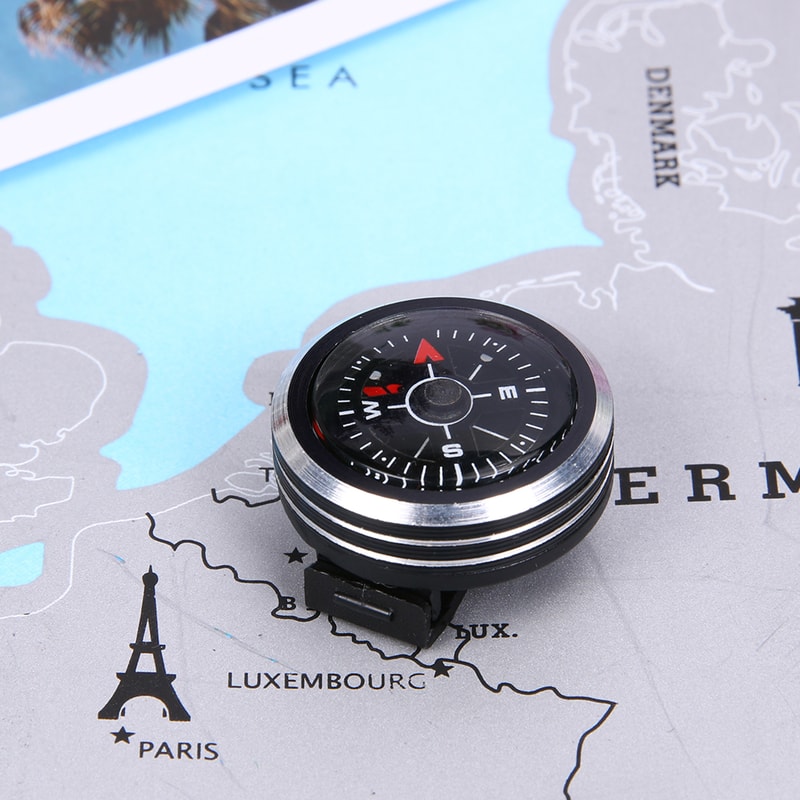 Mini Portable Wrist Navigation Compass Detachable Survival Tool for Outdoor Adventures