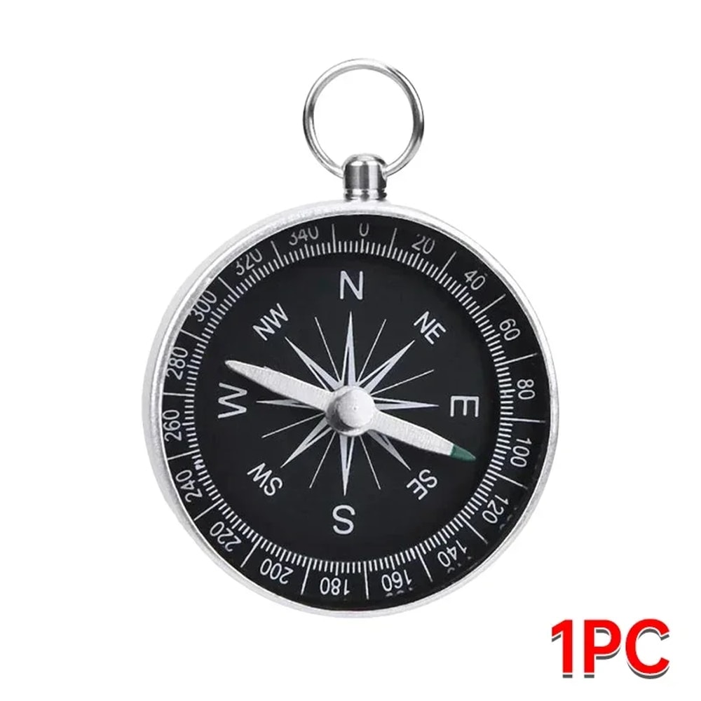 Portable Adventure Compass Keychain Mini Compass Keychain for Outdoor Travel