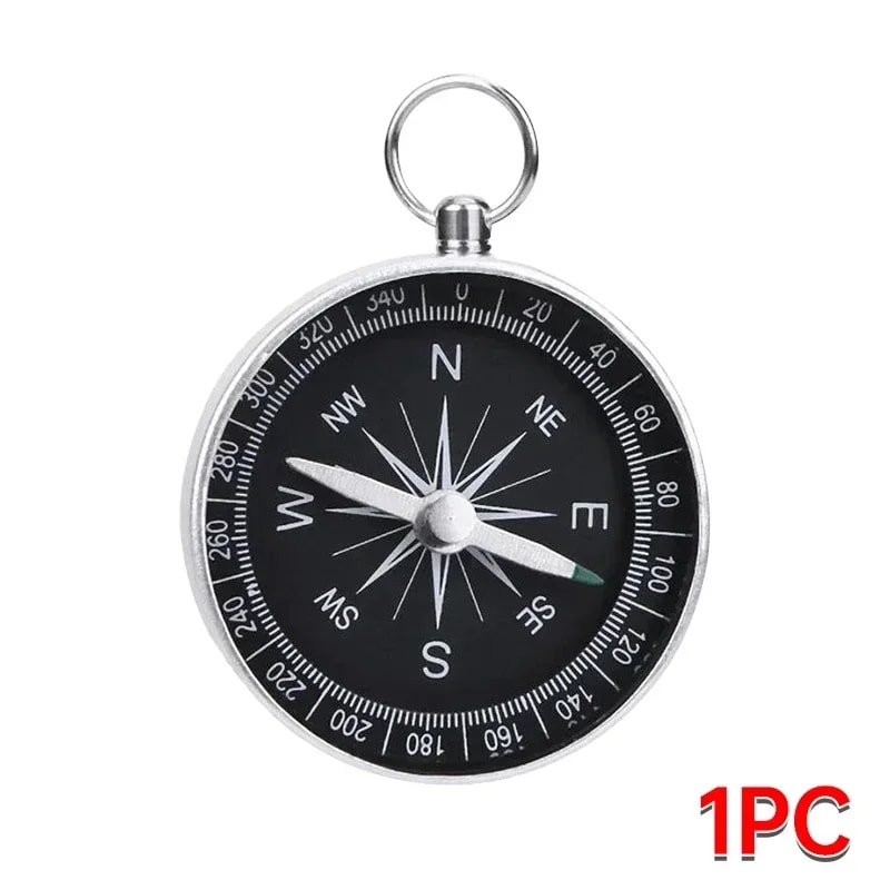 Portable Adventure Compass Keychain Mini Compass Keychain for Outdoor Travel