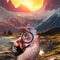 Transparent Compass Map Ruler For Hiking And Camping 2