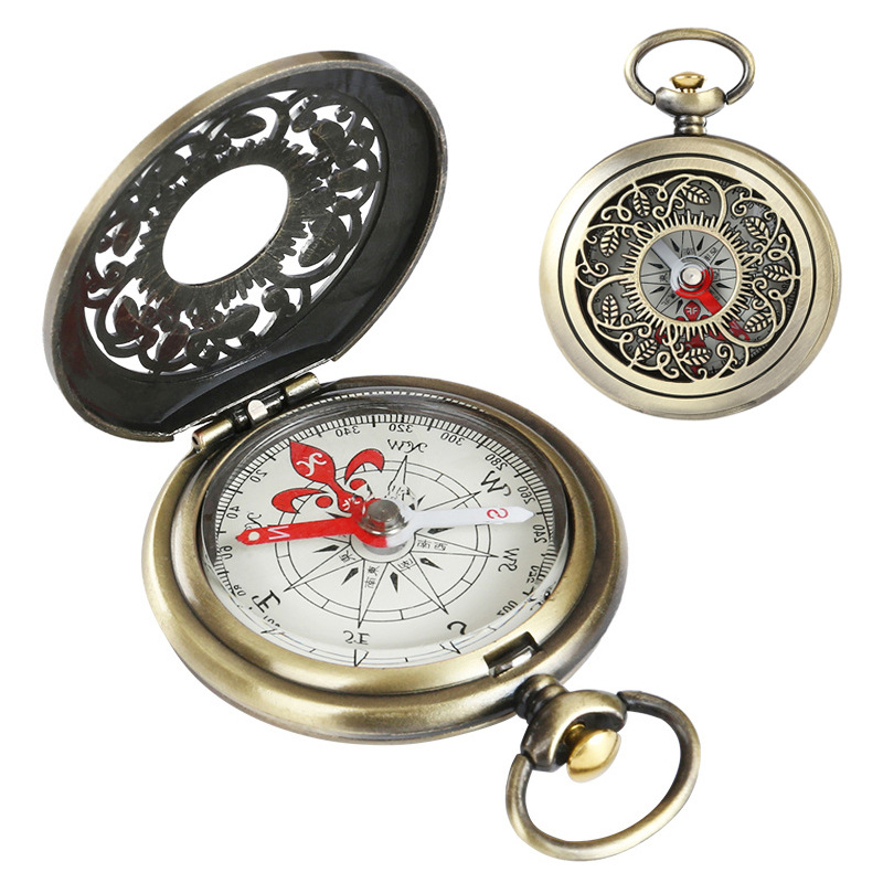 Outdoor Waterproof Flip Top Compass for Hiking & Survival