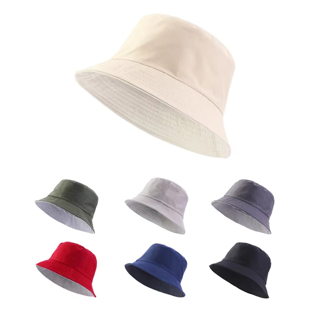 Unisex Foldable Bucket Hat Stylish Outdoor Sunscreen Beach Fisherman Cap 0