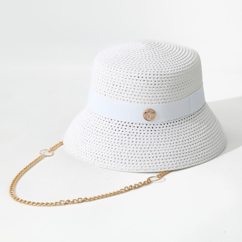 Elegant Panama Straw Hat for Women & Men Summer Beach Sun Protection