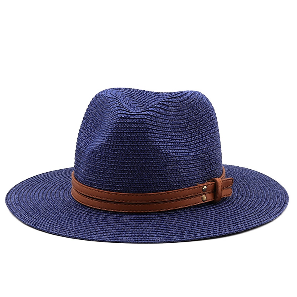Premium Panama Straw Hat For Summer Beach Sun Protection 6