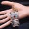 Cute Cartoon Cat Rhinestone Keychain Fashion Jewelry Gift For Women 4