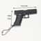 Mini Pistol Keychain Toy With Removable Magazine Collectible Charm 2