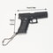 Mini Pistol Keychain Toy With Removable Magazine Collectible Charm 2