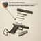 Mini Pistol Keychain Toy With Removable Magazine Collectible Charm 3