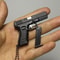 Mini Pistol Keychain Toy With Removable Magazine Collectible Charm 4