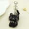 Black Cute Kitty Bowknot Keychain Stylish Cat Keychain