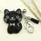 Black Cute Kitty Bowknot Keychain Stylish Cat Keychain