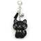 Black Cute Kitty Bowknot Keychain Stylish Cat Keychain