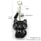Black Cute Kitty Bowknot Keychain Stylish Cat Keychain