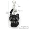 Black Cute Kitty Bowknot Keychain Stylish Cat Keychain