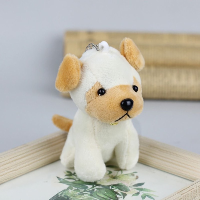 Cute Wolf Plush Keychain Soft Dog Pendant For Backpack Gifts 9