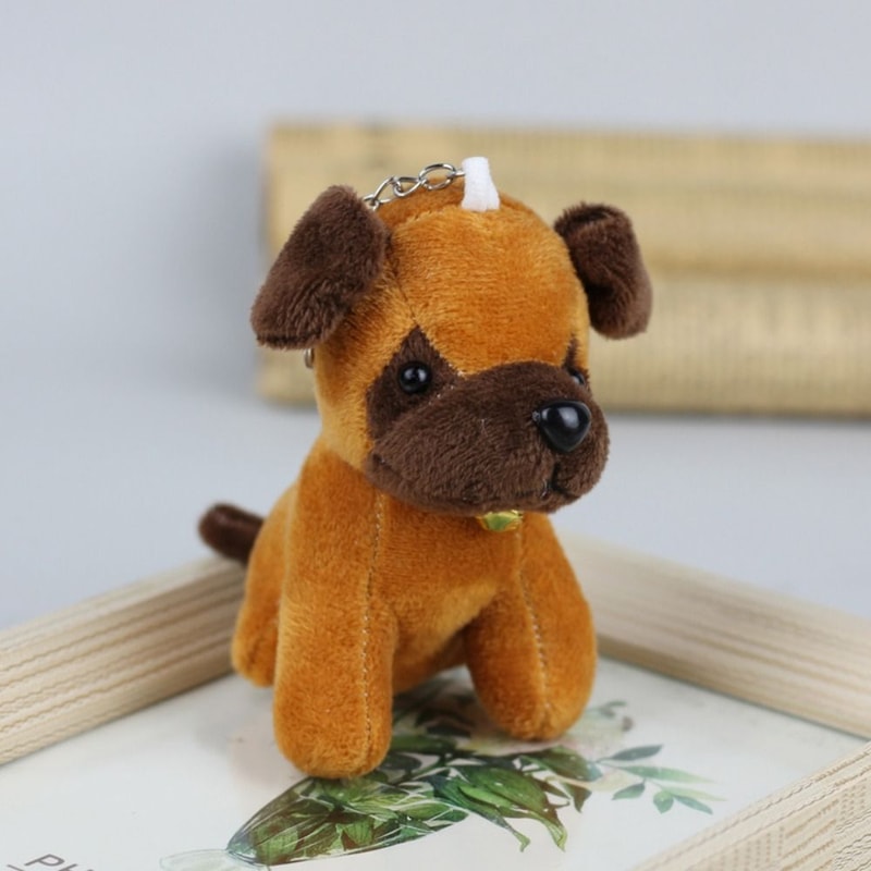 Cute Wolf Plush Keychain Soft Dog Pendant For Backpack Gifts 8