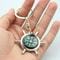 Compass Keychain Stylish Engraved Keyring for Men & Women