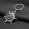 Compass Keychain Stylish Engraved Keyring for Men & Women