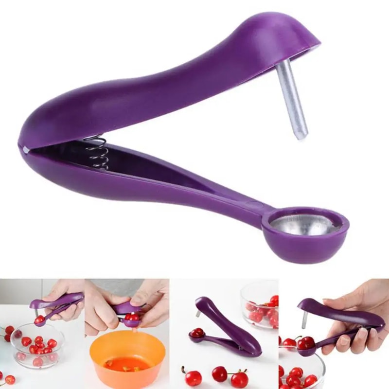 Multifunction Cherry Pitter & Fruit Corer Tool Easy Olive & Seed Remover