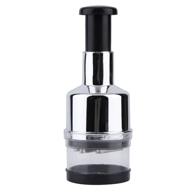 Stainless Steel Hand Press Vegetable Chopper Garlic Ginger Cutter 4