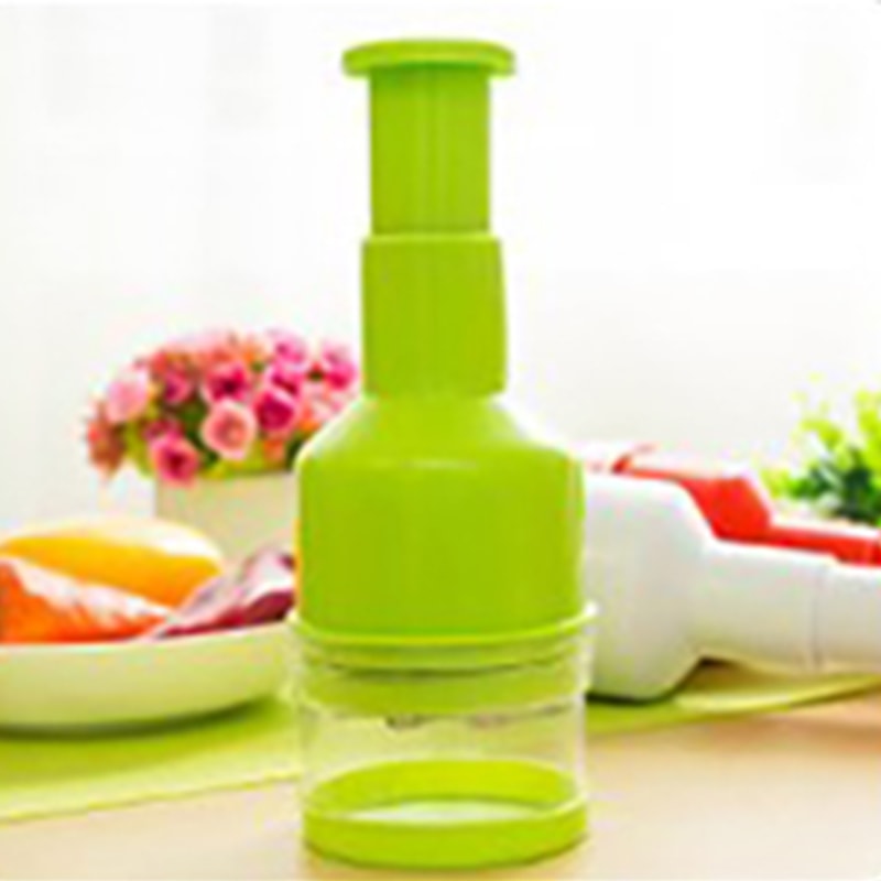 Stainless Steel Hand Press Vegetable Chopper Garlic Ginger Cutter 8