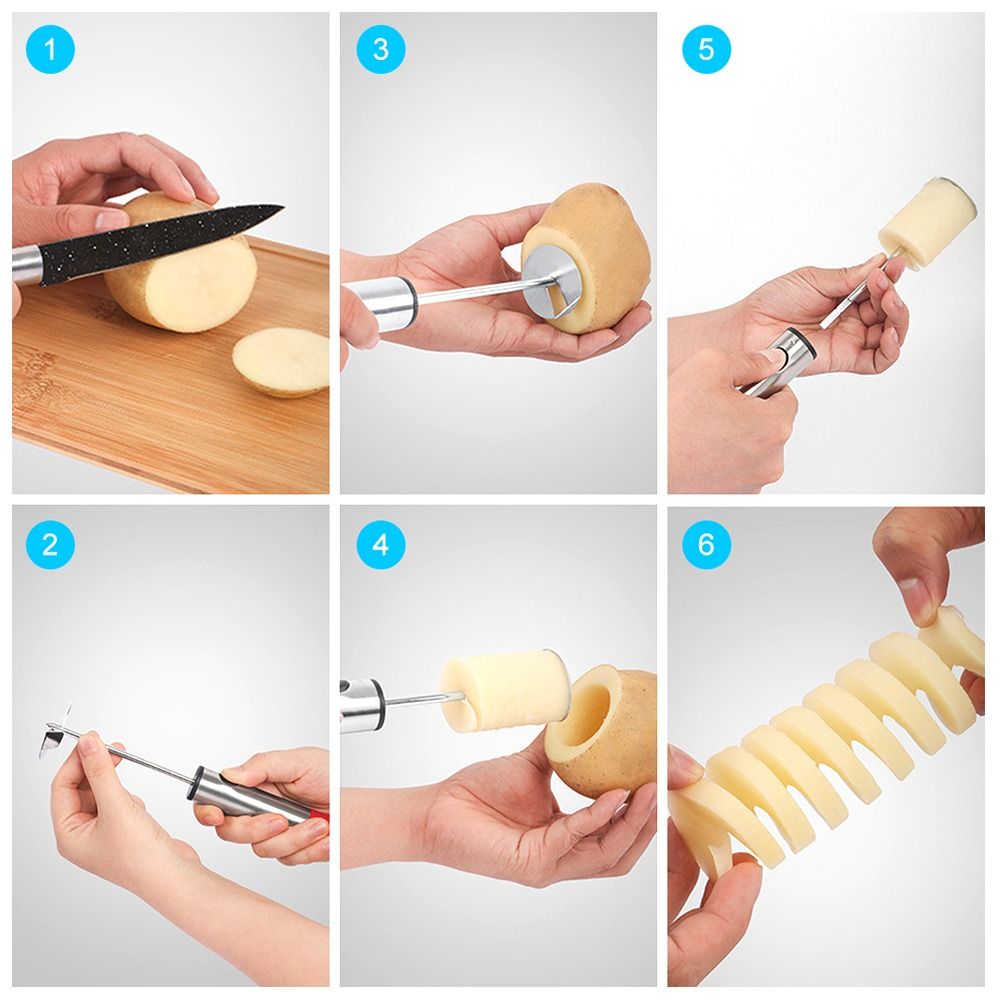 Premium Fruit & Vegetable Corer Set with Spiral Cutter and Peeler