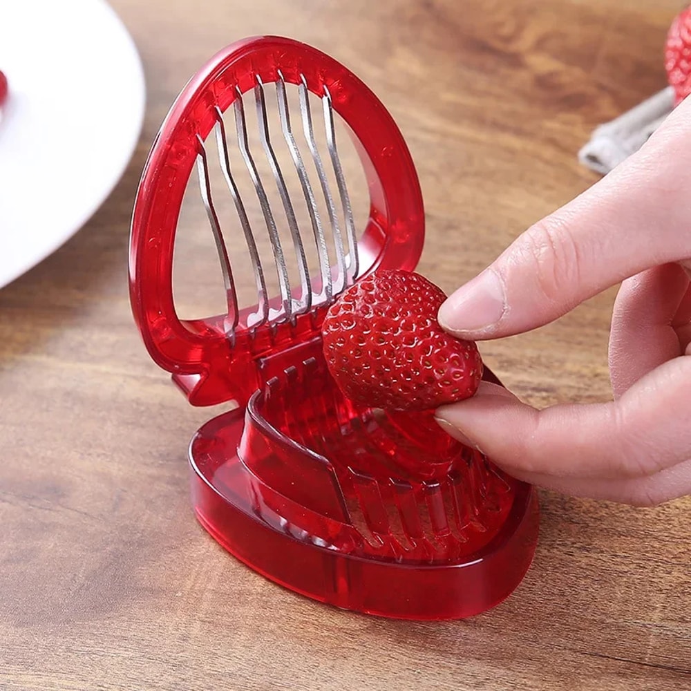 Strawberry Kiwi Fruit Slicer With Egg Cutter And Huller 0