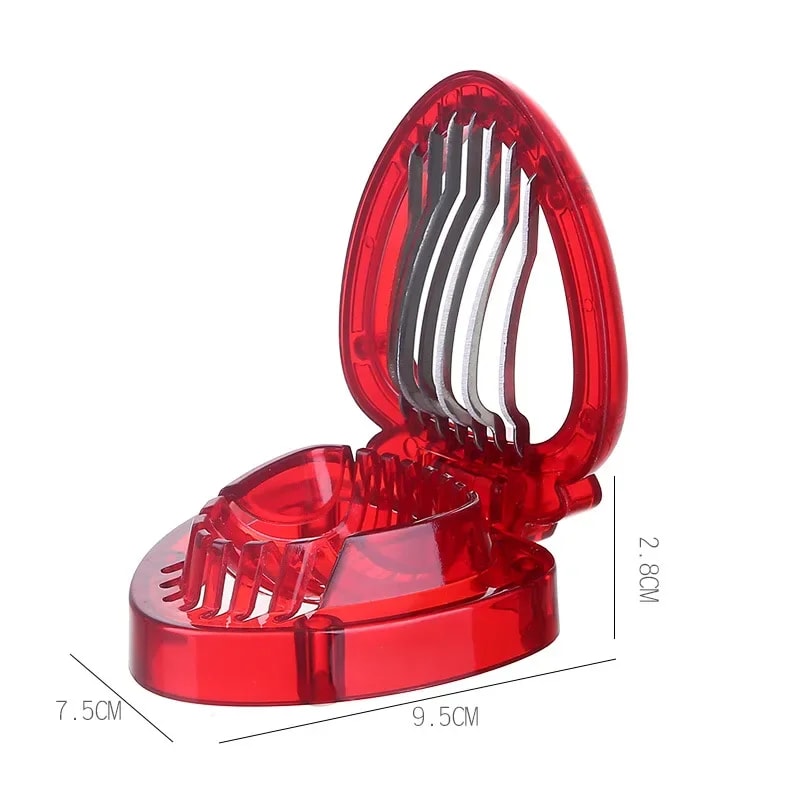 Strawberry Kiwi Fruit Slicer With Egg Cutter And Huller 5