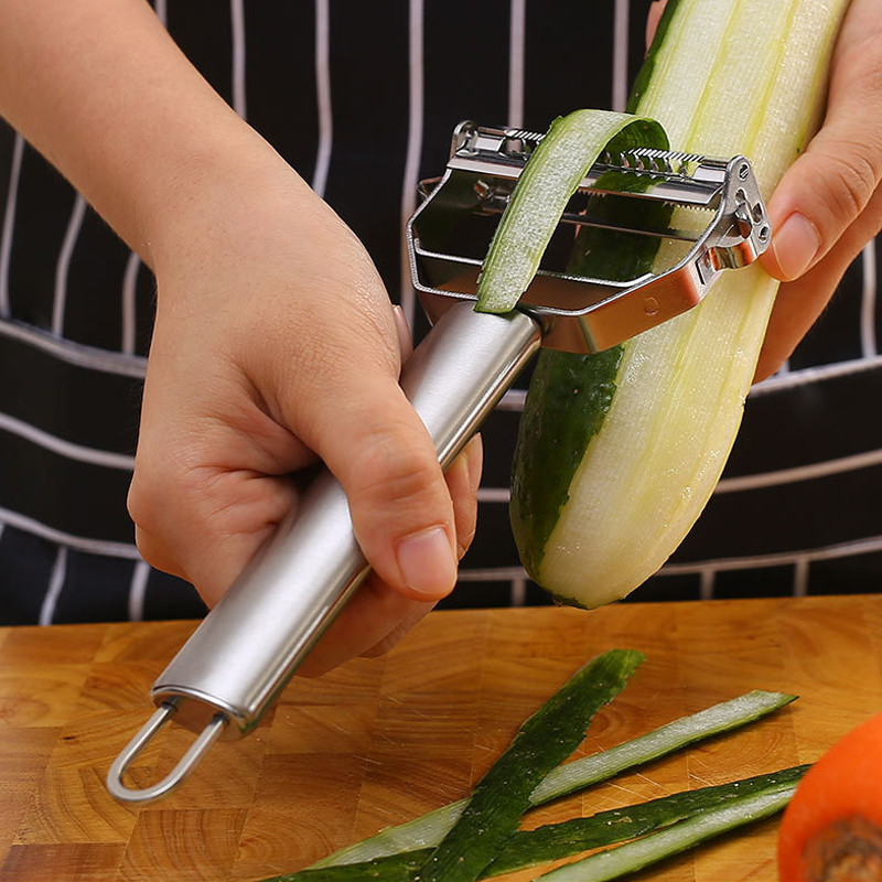 Premium Stainless Steel Double Head Vegetable Fruit Peeler 2