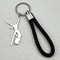 Pole Dance Musical Keychain For Women And Men Stainless Steel Leather Charm 3